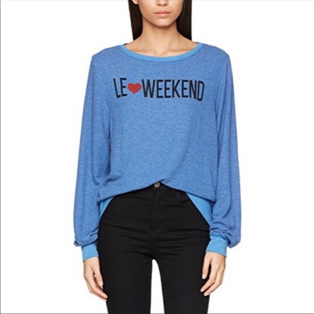 Wildfox “le❤️weekend” super cozy sweater